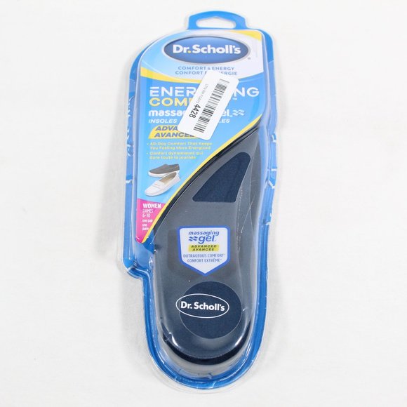 Dr. Scholl’s Women's Comfort and Energy Massaging Gel Insoles 1 Pair Size 6-10 - Picture 1 of 3